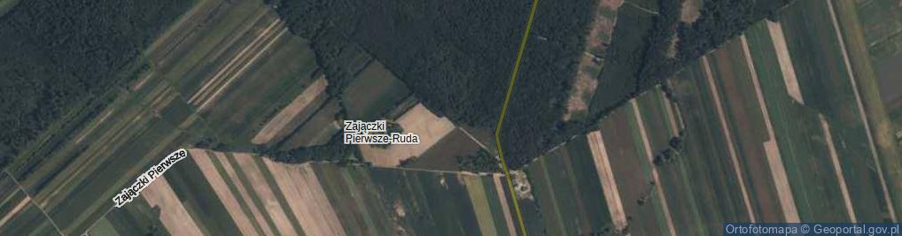 Zdjęcie satelitarne Zajączki Pierwsze-Ruda ul.